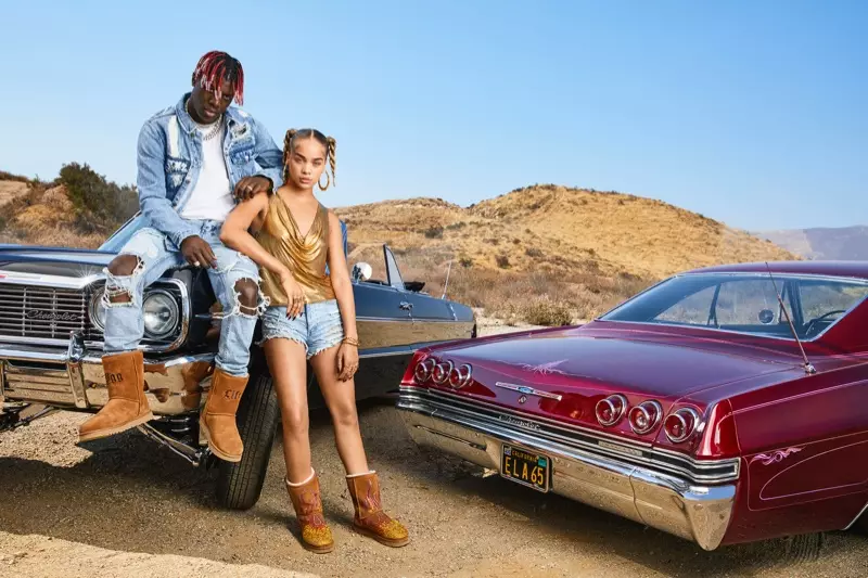 UGG x Джэрэмі Скот прыцягвае Lil Yachty і Жасмін Сандэрс для сумеснай кампаніі