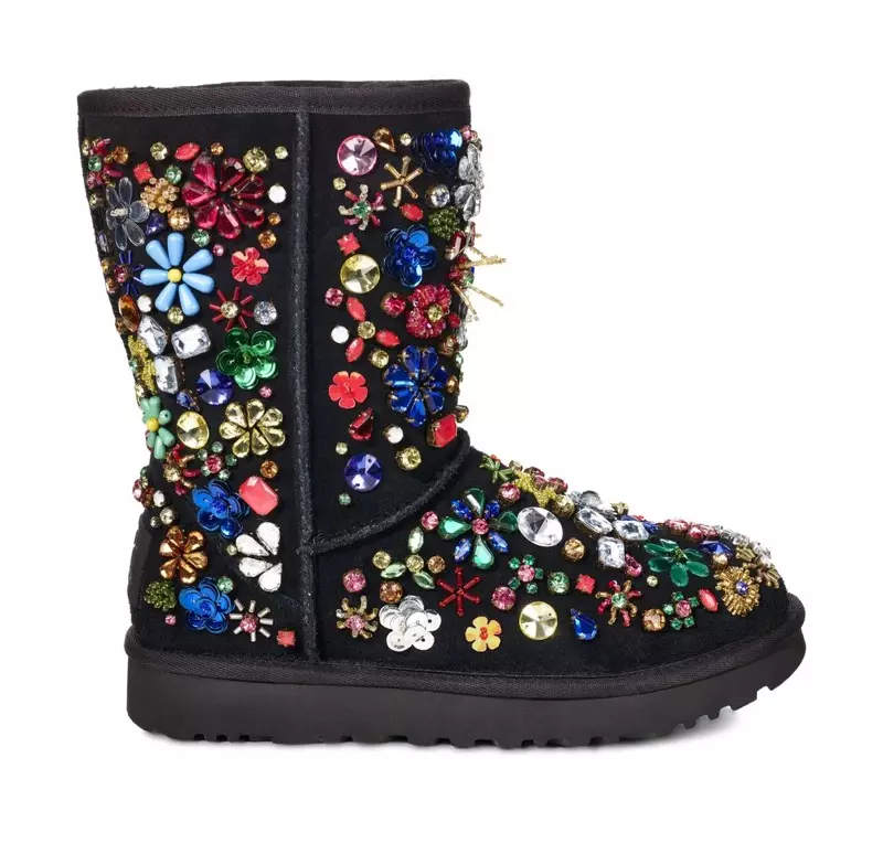 UGG x Jeremy Scott klassik qisqa marvarid etik