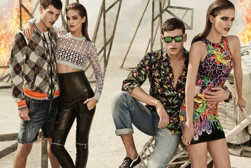 Emily DiDonato + Samantha Gradoville Front Just Cavalli forår/sommer 2014-kampagne