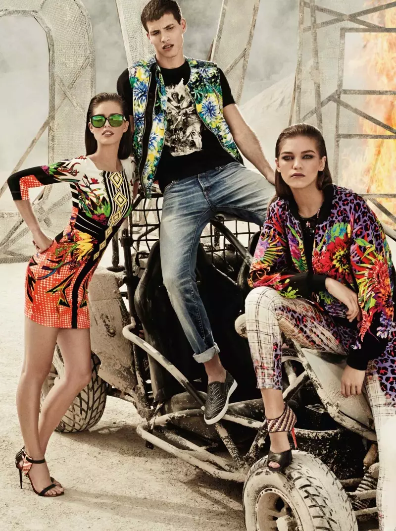 Kampaň Emily DiDonato + Samantha Gradoville Front Just Cavalli jaro/léto 2014