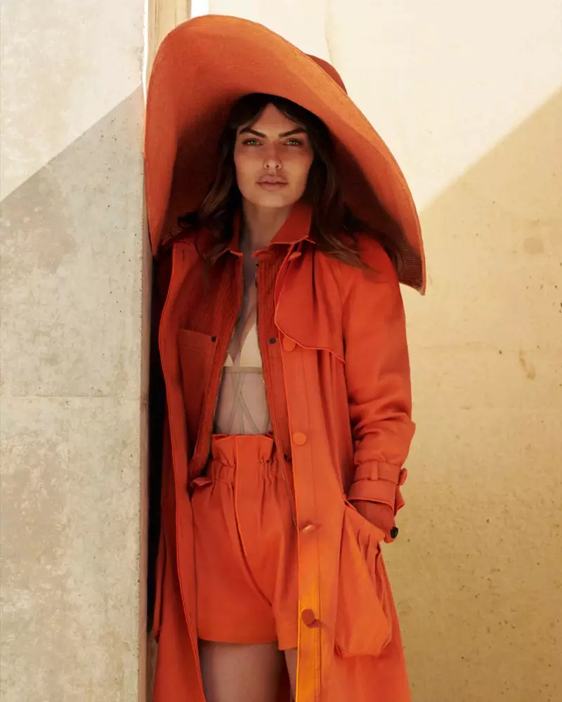 Alyssa Miller How to Spend It Magazine Rust Fashion Editorial