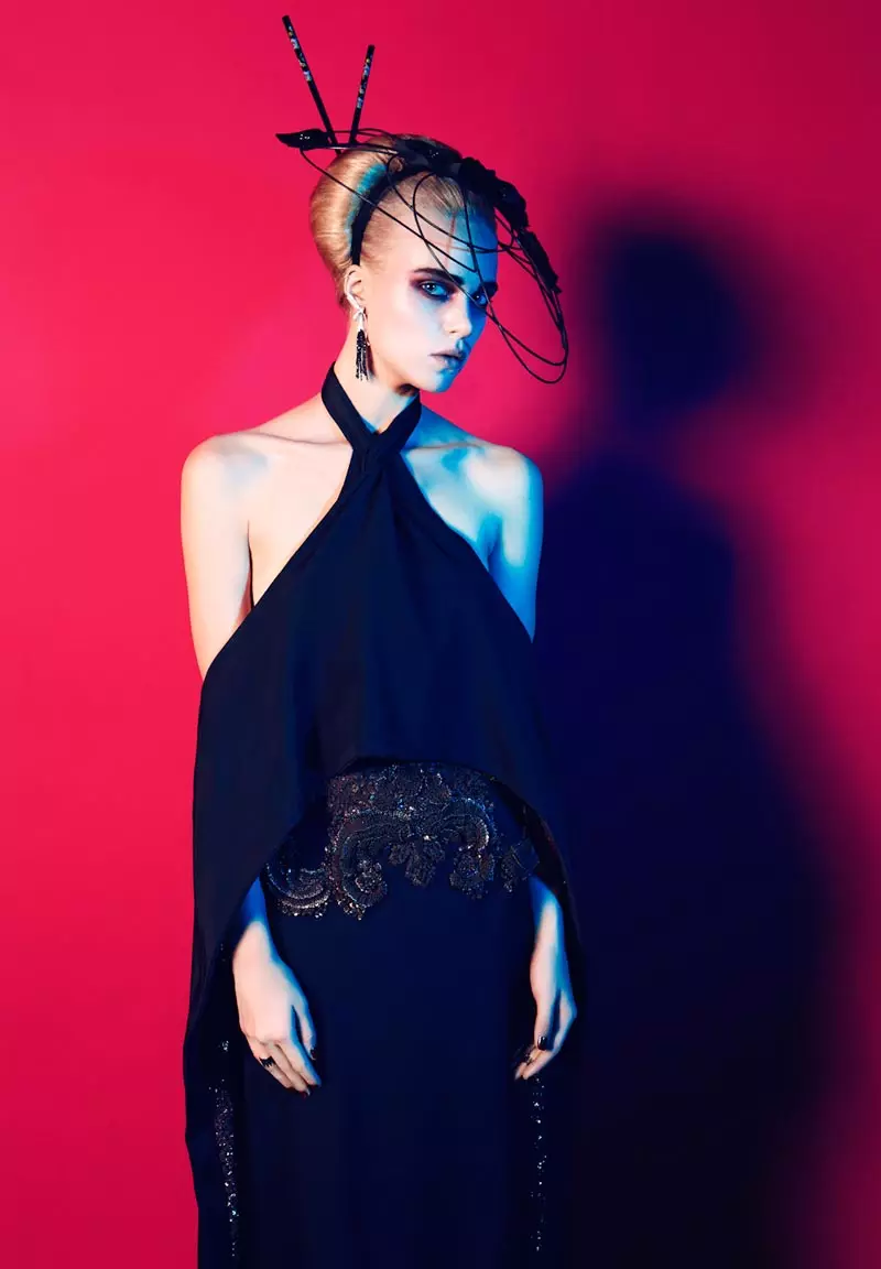 Emma Xie iyo Claire Collins Don Haute Couture Style ee L'Officiel Paris Oktoobar 2012