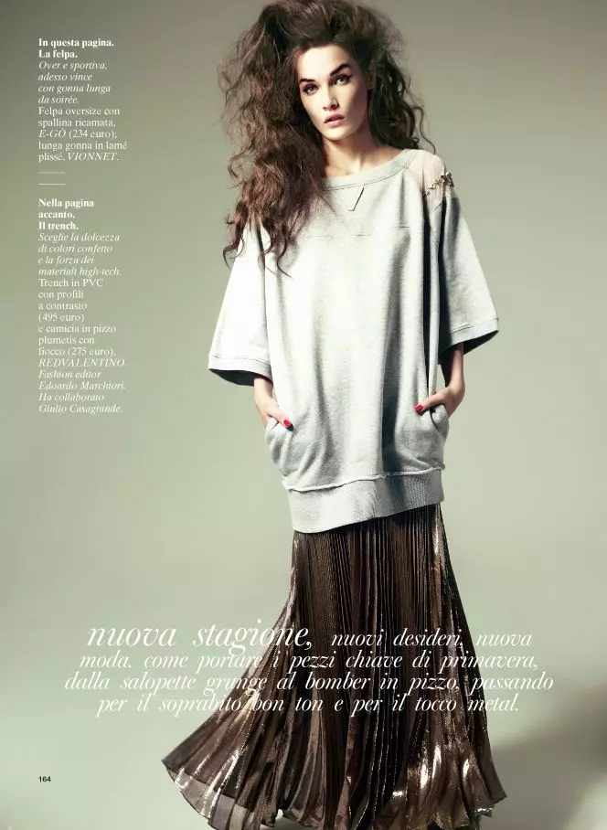 Jes Models Spring's Key Pieces for Glamour Italy Februari 2013