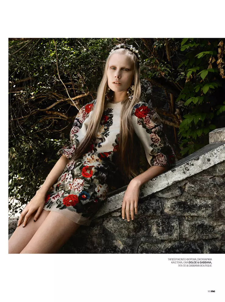 Sally Jonsson Gets Romantic for Marie Claire Greece eftir Thanassis Krikis