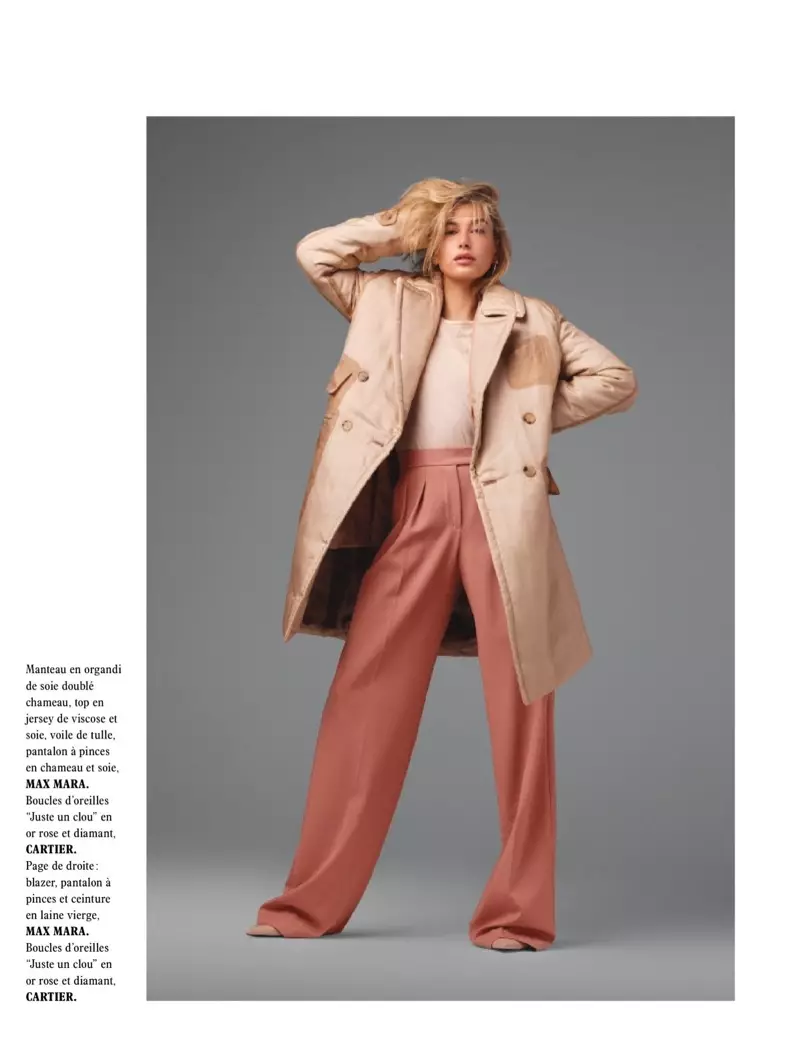 Hailey Baldwin Wears Pared Down Saib rau L'Officiel Paris