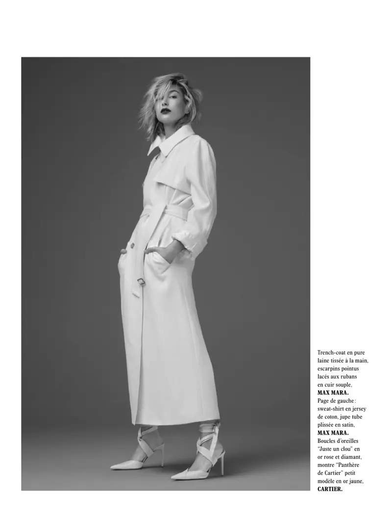 Hailey Baldwin Wears pared Down Looks for L'Officiel Paris