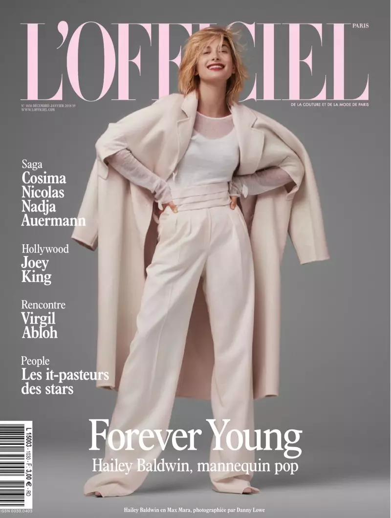 Hailey Baldwin Wavala Zovala Pansi Akuyang'ana L'Officiel Paris