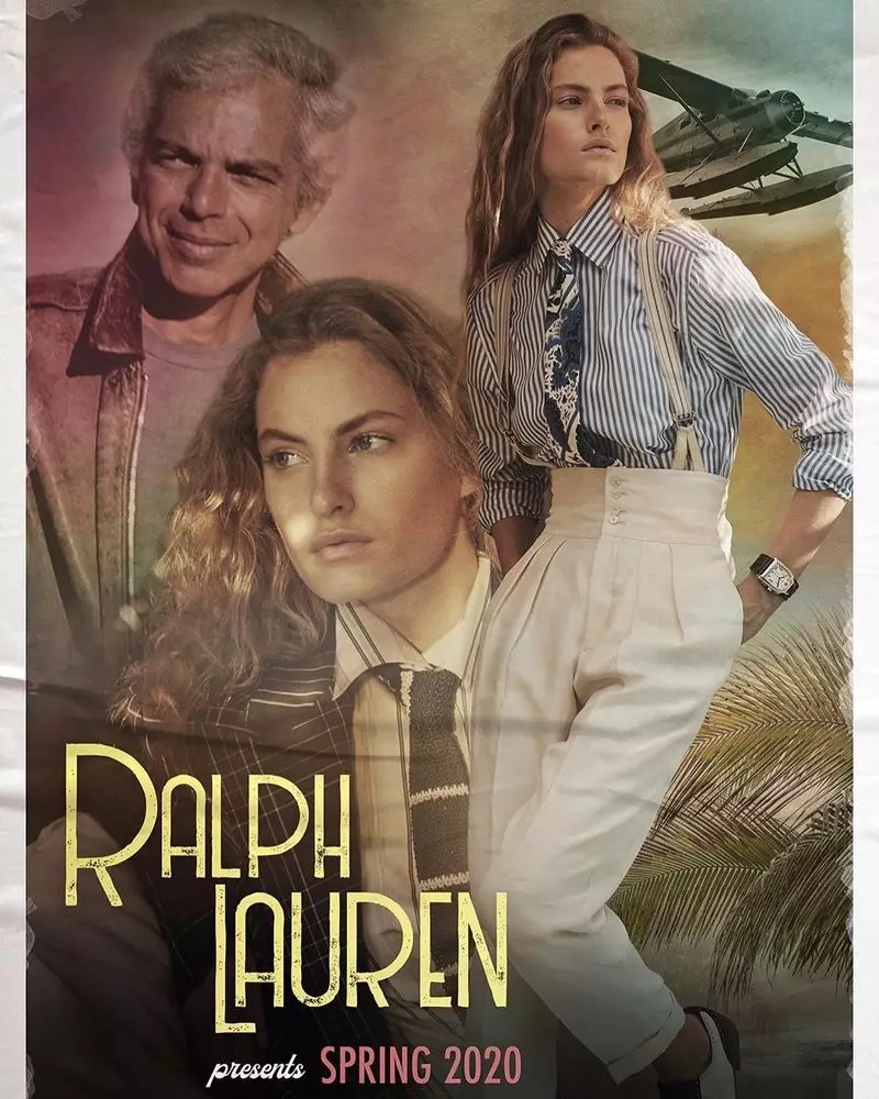 Ralph Lauren tshaj tawm cov yeeb yaj kiab retro rau lub caij nplooj ntoos hlav-lub caij ntuj sov 2020 kev sib tw