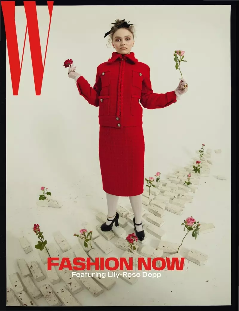 Lily-Rose Depp op W Magazine Volume #5 2019 Cover