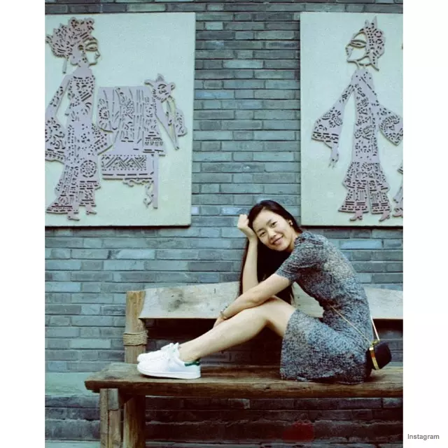 Liu Wen pin fọto kan