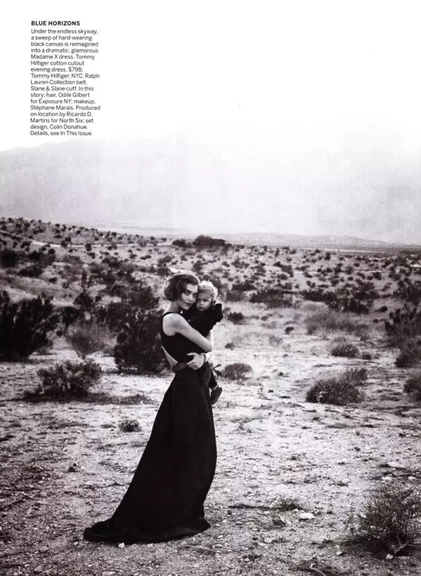 Arizona Muse pa Peter Lindbergh pou Vogue US Fevriye 2011