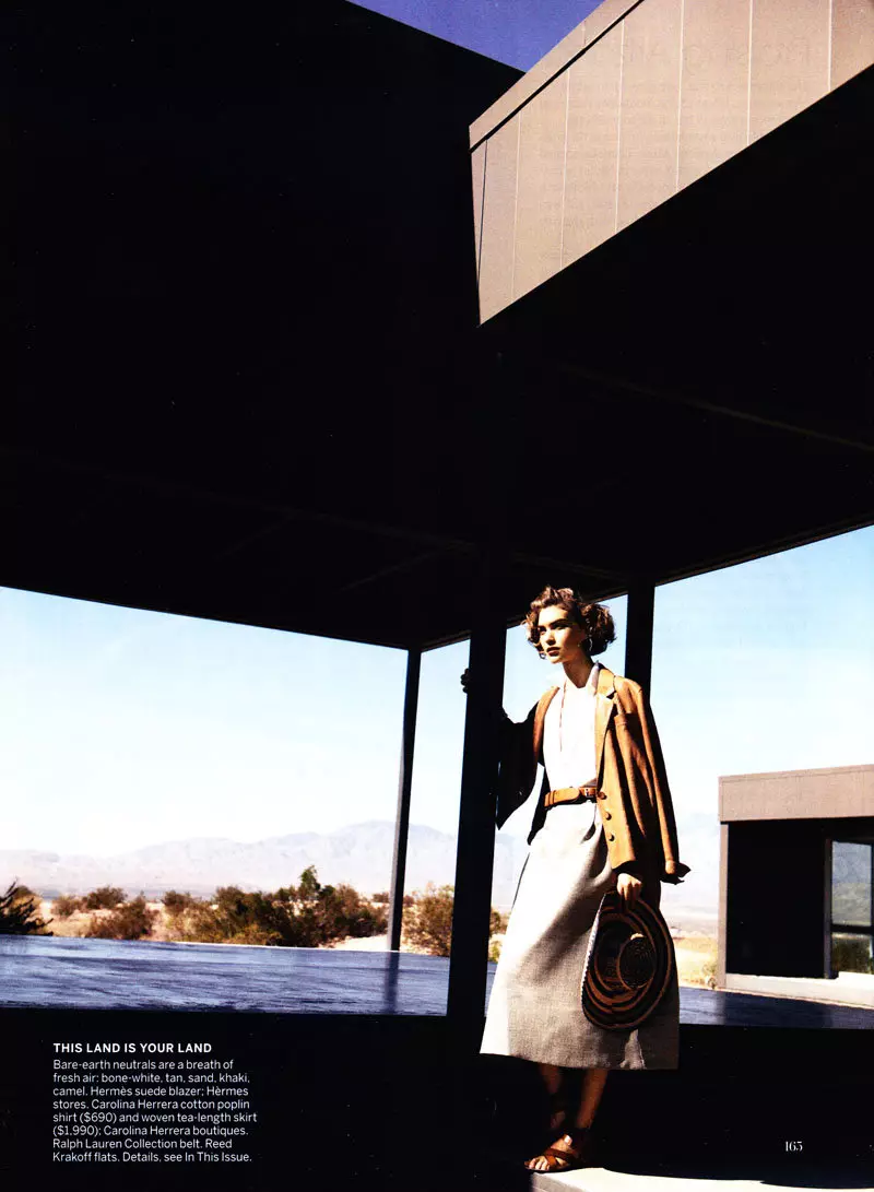 Arizona Muse de Peter Lindbergh por Vogue US februaro 2011